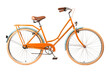 © Usama - Orange Bicycle With Brown Seat on White Background. On a White or Clear Surface PNG Transparent Background..