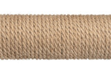 Fototapeta Desenie - Jute ropes isolated white background. thick hemp rope. linen rope-wound. Hank ship rope close up