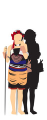 Wall Mural - nagaland traditional dress women