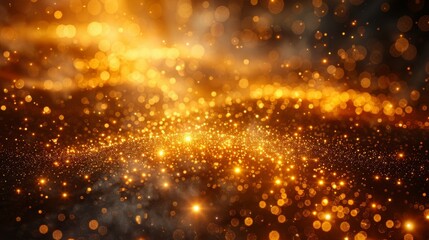 Poster - Golden light burst modern illustration isolated on white background. Bright and shine golden light star modern illustration