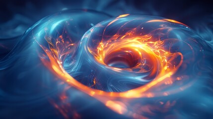 Aufkleber - Lightspeed motion magic swirl. Glow trail neon effect for fantasy games. Spiral png circular swoosh blur element. Isolated abstract energy trace shine asset.