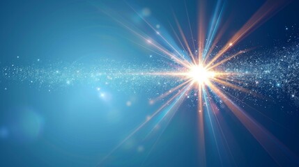 Poster - Modern transparent sunlight with special lens flare effect...