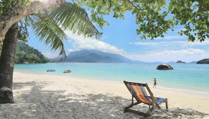 Wall Mural - beach with trees