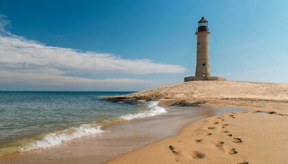 Wall Mural - lighthouse on the coast