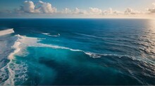 Photo Of Ocean From Bird View Ai Generative
