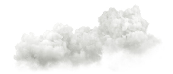 Aufkleber - Clouds formation peaceful form on transparent backgrounds 3d render png