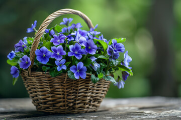 Wall Mural - Flower in basket