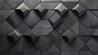 A wall constructed from black cubes. Suitable for architectural or abstract concepts