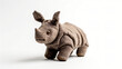 Rhinoceros Soft toy on a white background