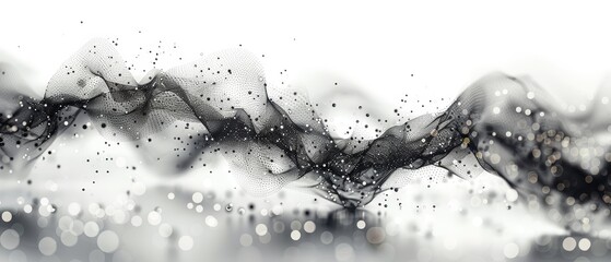 Fototapete - An abstract background illustration of a network of technologies