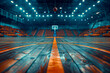 Desolate basketball court in a deserted arena: a photographer's perspective on emptiness and solitude