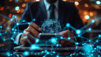 Aufkleber - business technology businessman