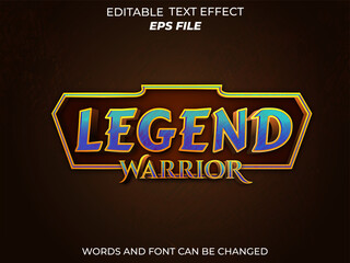 Wall Mural - legend text effect, font editable, typography, 3d text for medieval fantasy rpg games. vector templa