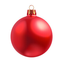 A red ornament with a gold center