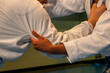 martial arts in this case jiu jitsu where you can see details of the kimono, blue belt, sweeps, grips...