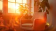 © shooreeq - Relaxing atmosphere in psychotherapy room, modern office, nice interior, pastel calm colors, professional photo