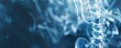 © shooreeq - X-ray spine of a human 3D render, medical advertisement banner, free space for text