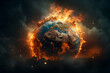 © erika8213 - Concept of global warning, climate change and dying Earth.