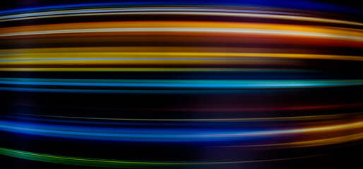 Wall Mural - futuristic abstract of dark gradient light in trails motion background, and creative glowing light d