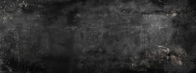 Wall Mural - Abstract Black wall texture for pattern background. wide panorama picture. Black wall texture rough background dark concrete floor or old grunge background with black