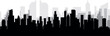Black cityscape skyline panorama with gray misty city buildings background of CHICAGO, UNITED STATES
