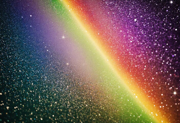 Wall Mural - Prismatic Light Rainbow Overlay Sunshine Glitter Background