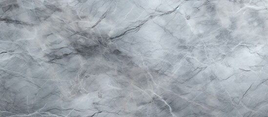 Poster - A closeup shot capturing the monochromatic beauty of a grey marble texture, resembling a freezing sky with intricate patterns like meteorological phenomena