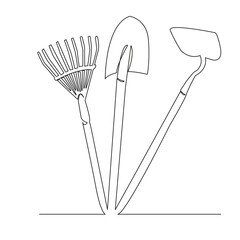 Wall Mural - gardening Tools