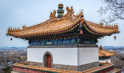 Sticker - Temple of Four Great Regions complex, Longevity Hill in Summer Palace in Beijing, China