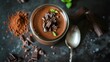 Chocolate Mousse Gourmet, creamy homemade food dessert