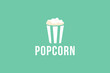popcorn logo vector icon illustration