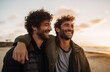 © Darya - Sunset Bonds: Joyful Moments Between Friends on the Beach