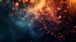 abstract background of glittering particles with bokeh defocused lights