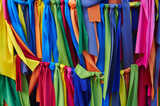 Fototapeta Motyle - Background of colorful textile ties