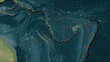 New Hebrides plate - boundaries on the map
