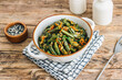 Warm green bean and carrot salad with sesame