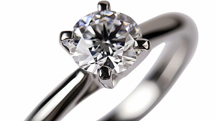 Wall Mural - An isolated image of a diamond ring, designated as a wedding gift, complete with a clipping path for easy editing 