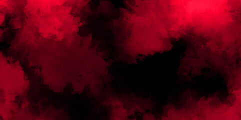 Wall Mural - red smoke texture on black. freeze motion of red dust splash abstract background of chaotically mixi
