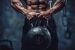 © Serhii - How to Lift Kettlebells: A Fitness Trainer Demonstrates the Exercise for Working Out and Improving Health