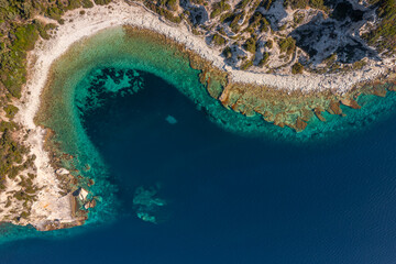 Wall Mural - photograph in the field of sail rocks in Foca district of Izmir province.