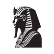 Royal Khufu Silhouette Tribute - Celebrating the Majesty of Ancient Egypt with Khufu Illustration - Minimallest Khufu Vector
