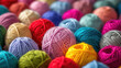 Stack of yarn balls