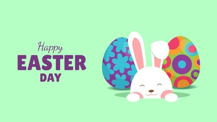 Sticker - Easter rabbit, easter Bunny. 