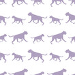 Running and jumping german boxer isolated on a white background. Seamless pattern. Endless texture. Design for wallpaper, fabric, print. Vector illustration.