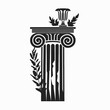 Roman Column with Foliage Logo