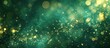 A background featuring a mix of green and gold colors with shining stars scattered throughout creating a mesmerizing and enchanting visual display 
