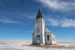 © Designpics - Abandoned church in the Canadian prairies on a harsh winter landscape; Admiral, Saskatchewan, Canada