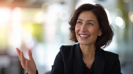 Business woman in a modern office