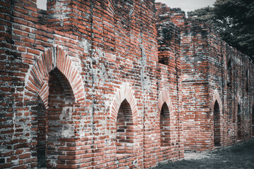 Landscape Historical Park. The ancient temple that presents humans is located in Thailand's Historic City. World Heritage.