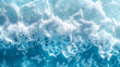 Transparent Blue Clear Water Surface Texture with Ripples